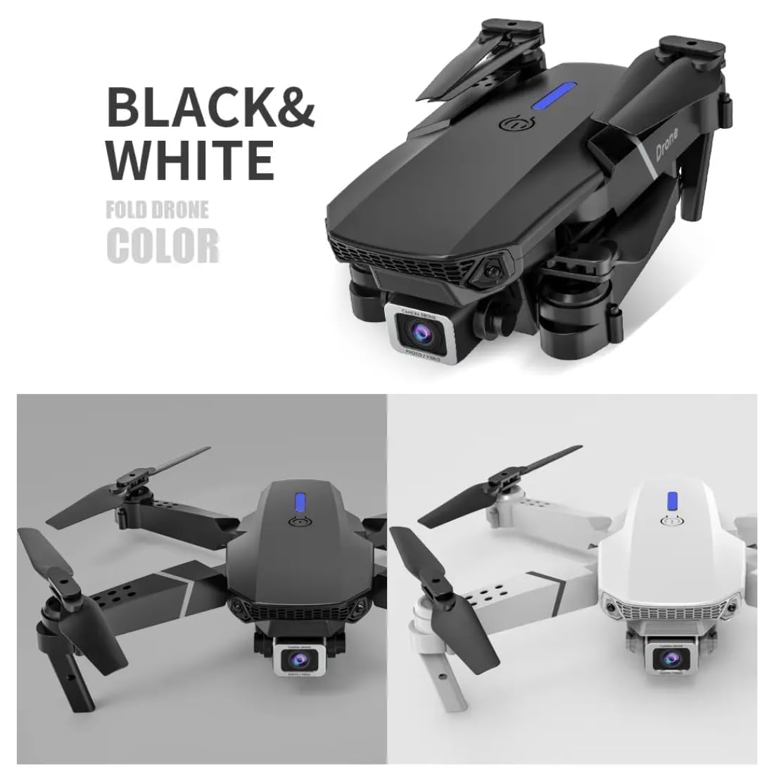 Drone with Dual 4K Camera for Adults | WiFi FPV RC Quadcopter with 2 Batteries | Live Video, Altitude Hold, 360° Flip, Headless Mode, One Key Takeoff & Carry Case for Kids and Adults. A3