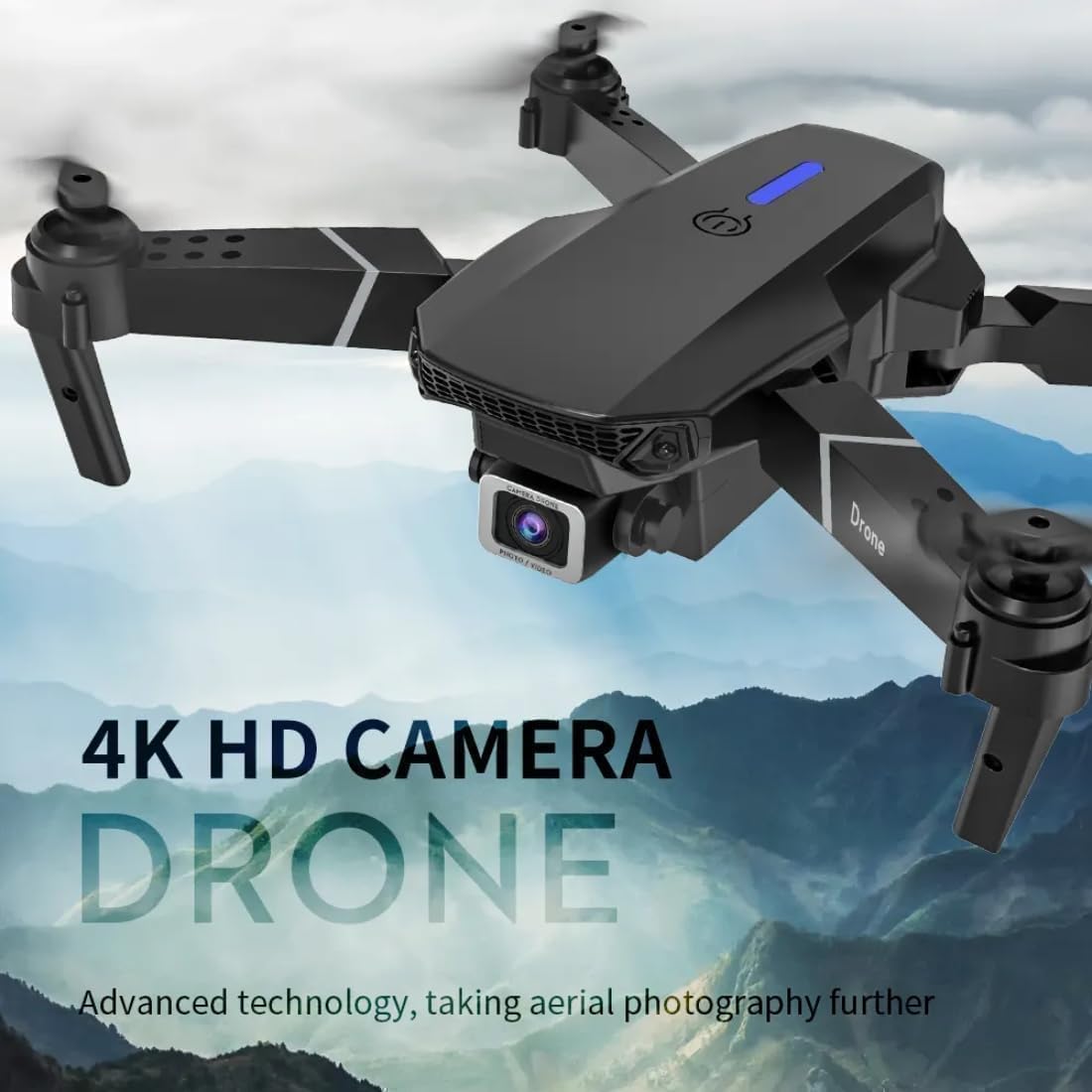 Drone with Dual 4K Camera for Adults | WiFi FPV RC Quadcopter with 2 Batteries | Live Video, Altitude Hold, 360° Flip, Headless Mode, One Key Takeoff & Carry Case for Kids and Adults. A3